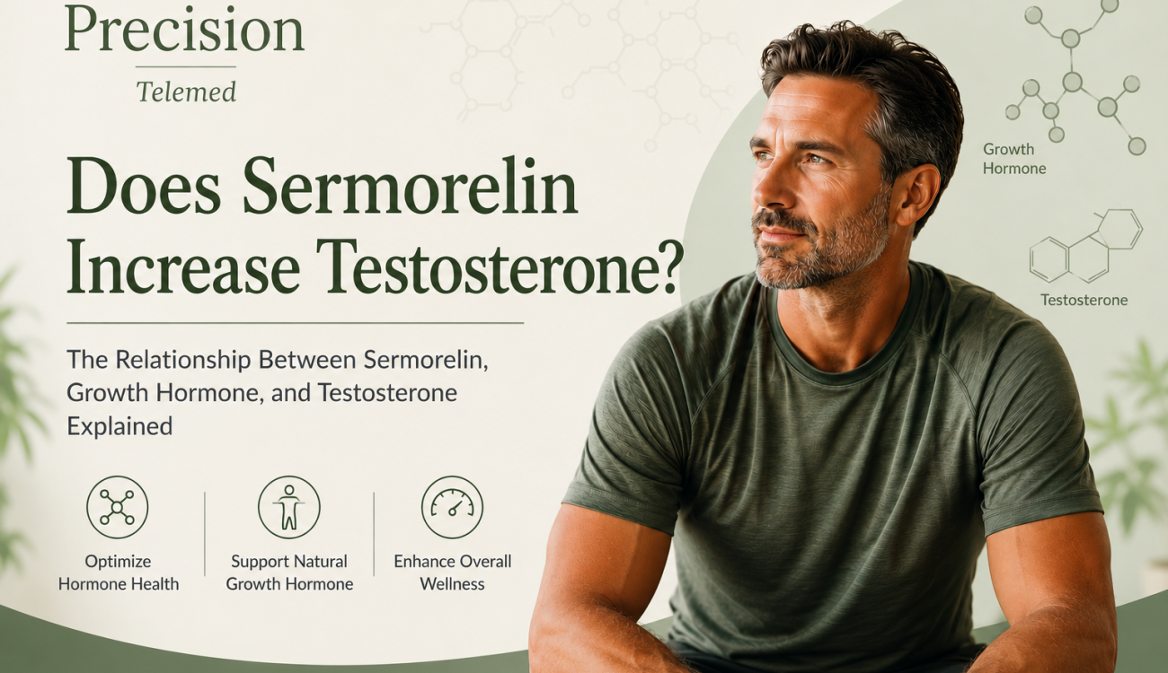 Precision Telemed | Does Sermorelin Increase Testosterone? The Relationship Between Sermorelin, Growth Hormone, and Testosterone Explained