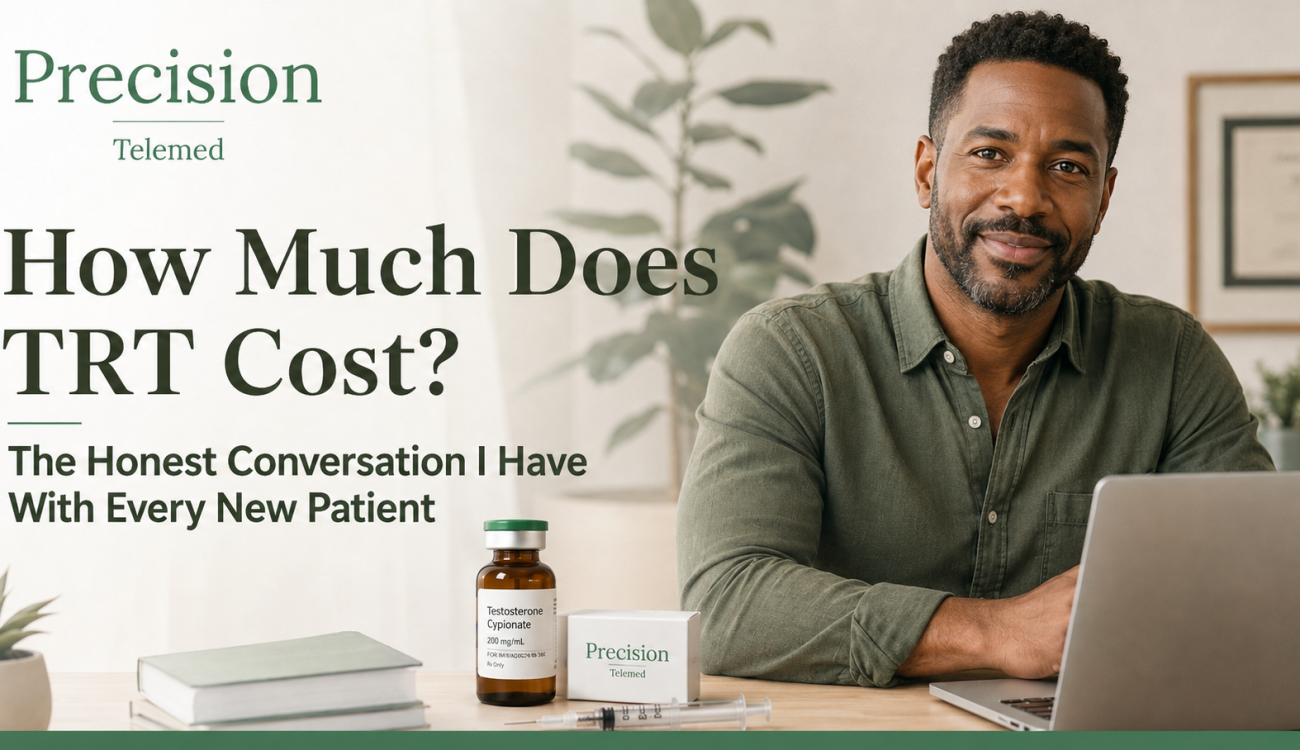 Precision Telemed | How Much Does TRT Cost? The Honest Conversation Our Providers Have With Every New Patient Precision Telemed | How Much Does TRT Cost? The Honest Conversation Our Providers Have With Every New Patient
